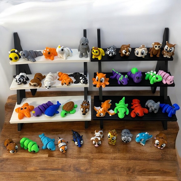 Choose Your Wigglitz ZOU BUDDIES Mini Flexi 3D Printed Articulated Fidget Toys - Picture 1 of 14
